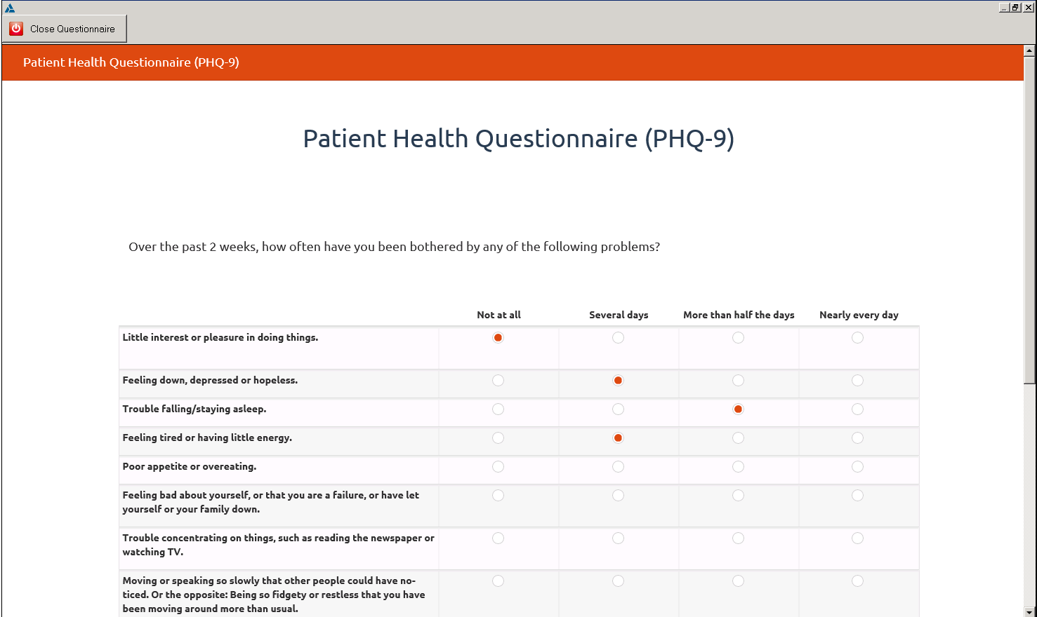 1.  The single-person, one-day Timeline